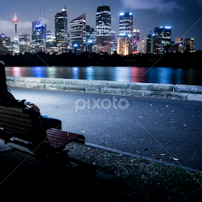 Thinking chair by Adam Scarf - City,  Street & Park Night