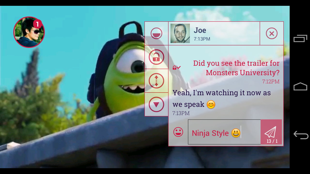 Ninja SMS - screenshot