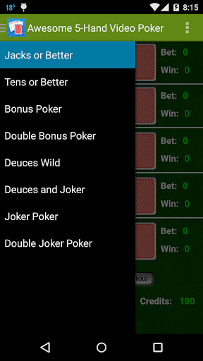 Awesome 5-Hand Video Poker