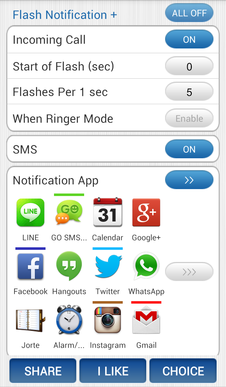 Flash Notification + Screen 1
