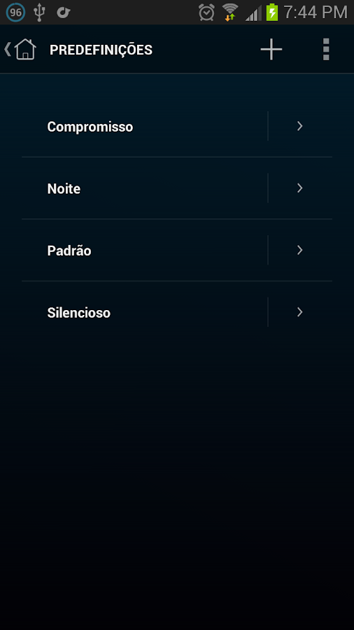 Persist + (controle de volume) - screenshot