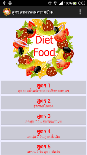 สูตรอาหารลดความอ้วน Diet Food