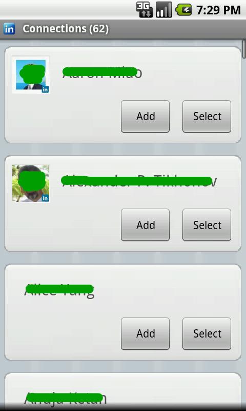 Linked Contact Screen 2