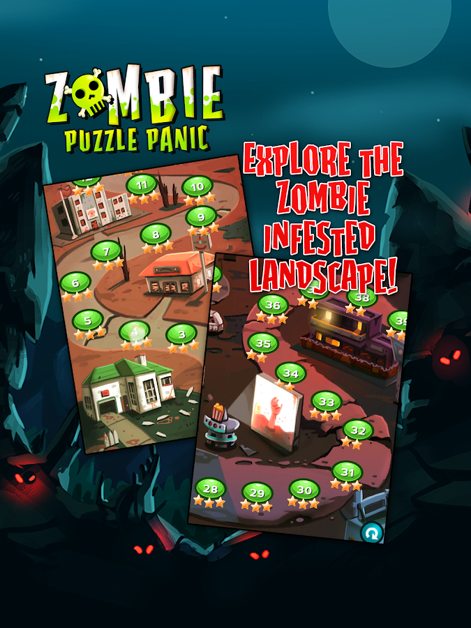 Zombie Puzzle Panic - screenshot