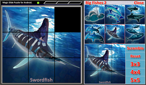 【免費解謎App】Magic Slide Puzzle B Fishes 2-APP點子