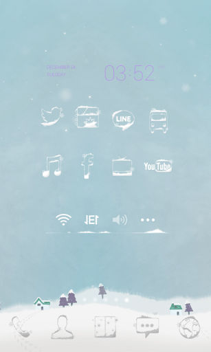 【免費個人化App】Falling snow dodol theme-APP點子