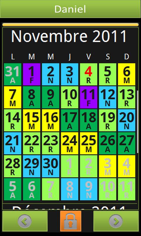 Time Schedule Screen 3