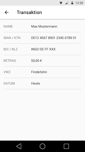 ING-DiBa Kontostand Screen 3