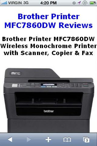 MFC7860DW Printer Reviews