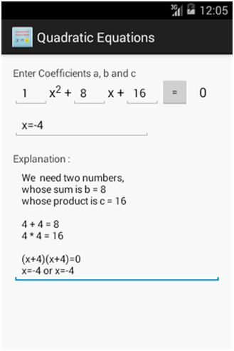 【免費教育App】MATH/Quadratic Equations-APP點子