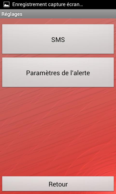 Alerte agression Screen 2