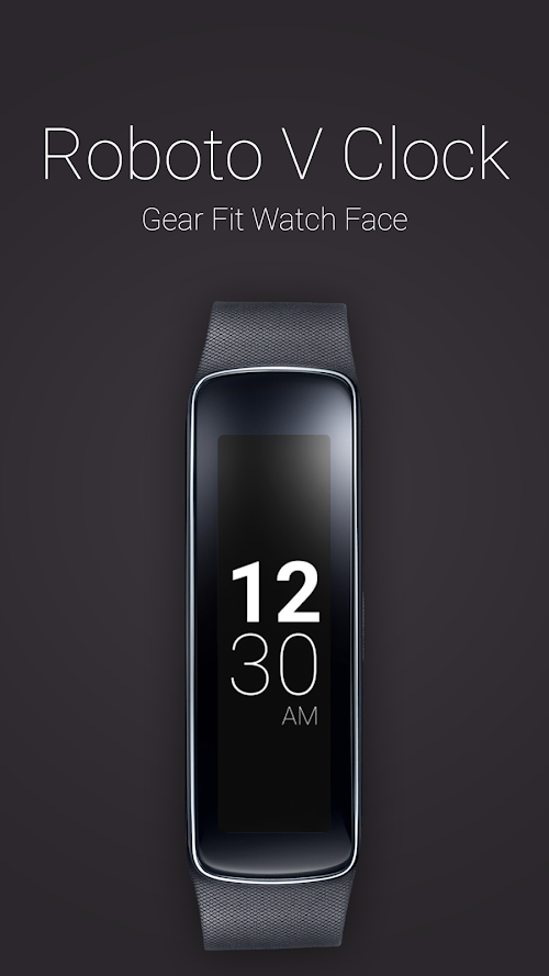Android application Roboto V Clock for Gear Fit screenshort