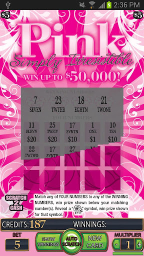 【免費紙牌App】===PINK Lotto Scratch Card===-APP點子