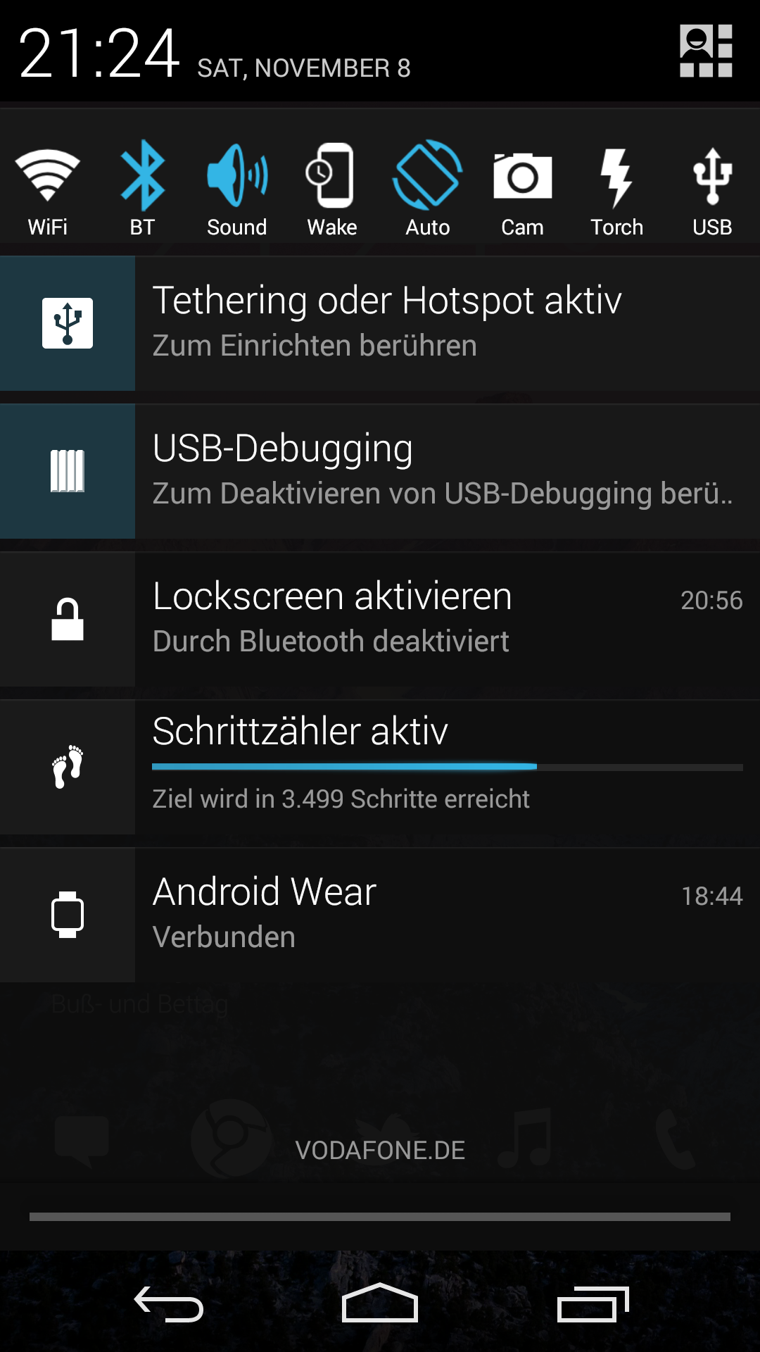 Android application Notification Toggle screenshort