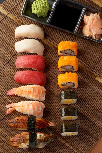 Fresh sushi at Celebrity Cruises's Silk Harvest.
