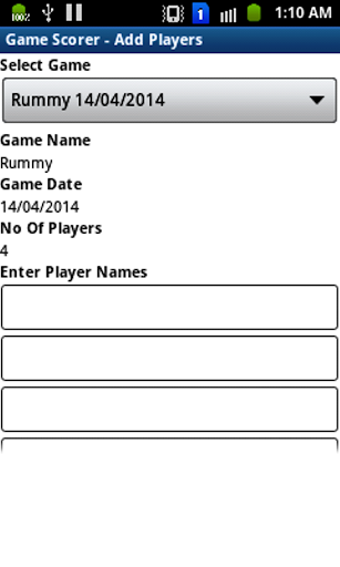 Game Scorer