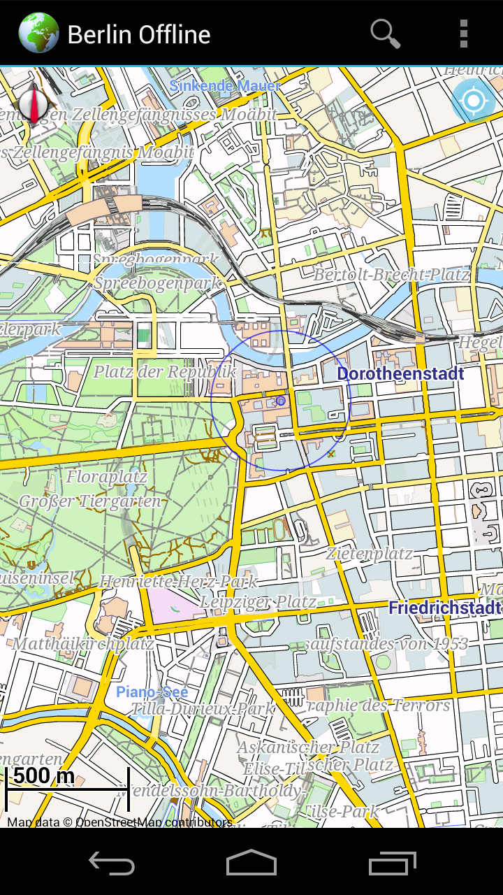 Android application Offline Map Berlin, Germany screenshort