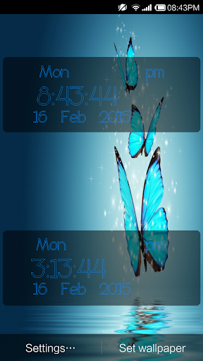 免費下載攝影APP|Butterfly HD Digital Clock app開箱文|APP開箱王