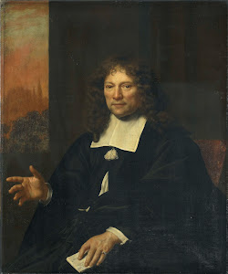 RIJKS: Adriaen Backer: Portrait of Daniel Niellius. Elder of the Remonstrant Church and Sampling Official of Alkmaar 1671