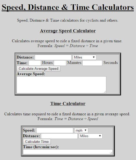 Speed-Distance-Time Calculator