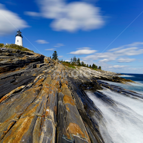 Light Houses in Maine I by Michael Otter - Landscapes Travel
