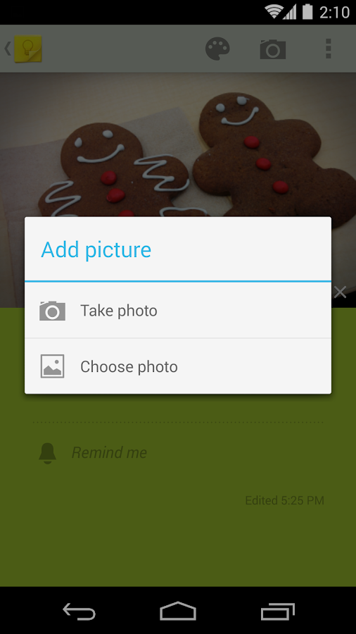 Google Keep - screenshot