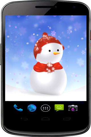 Live Wallpaper SnowmanSnowball