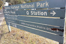 Sydney harbour National Park sign