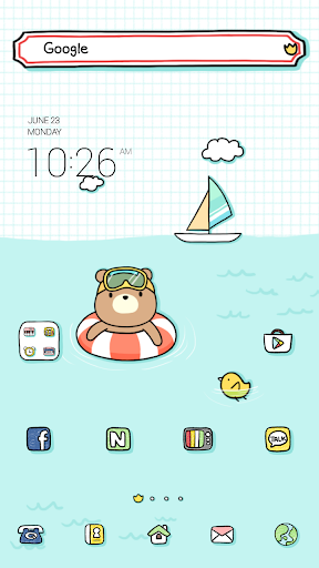 Kkomi_Sea dodol launcher theme