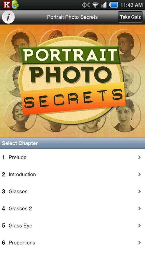Android application Portrait Photo Secrets screenshort