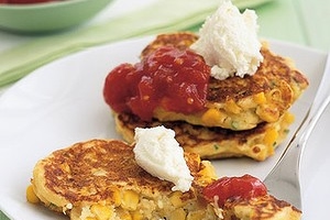 Ricotta corn fritters