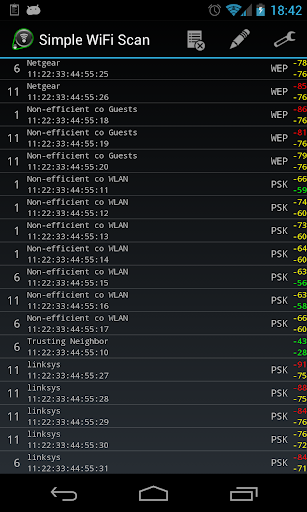 Simple WiFi Scan