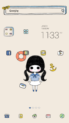 Marine dodol launcher theme