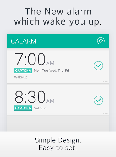 Calarm [captcha alarm]