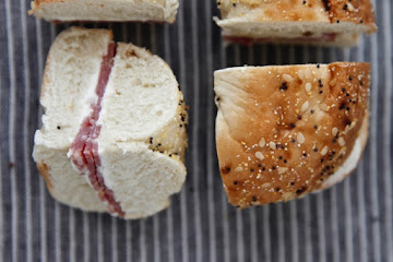 Salami Cream Cheese Bagel Bites
