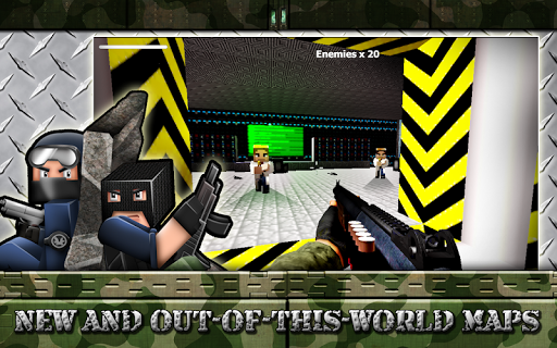 【免費動作App】CubeGun Soldiers Vs Terrorists-APP點子