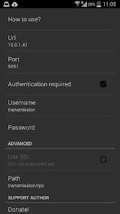 Free Send to Transmission APK for Android