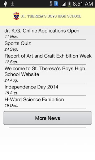 【免費教育App】St. Theresa's Boys High School-APP點子