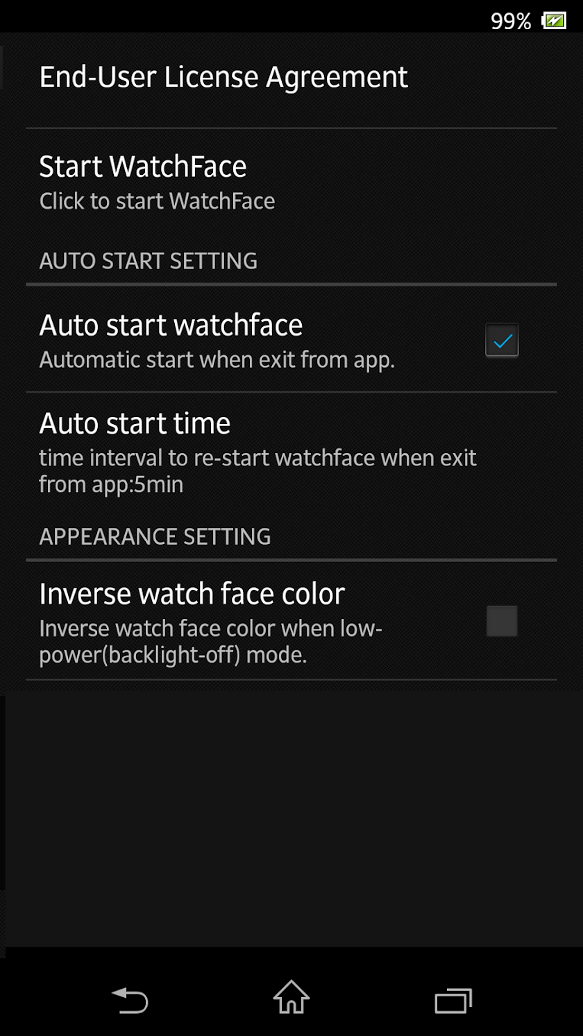 A02 WatchFace for SmartWatch2 Screen 2