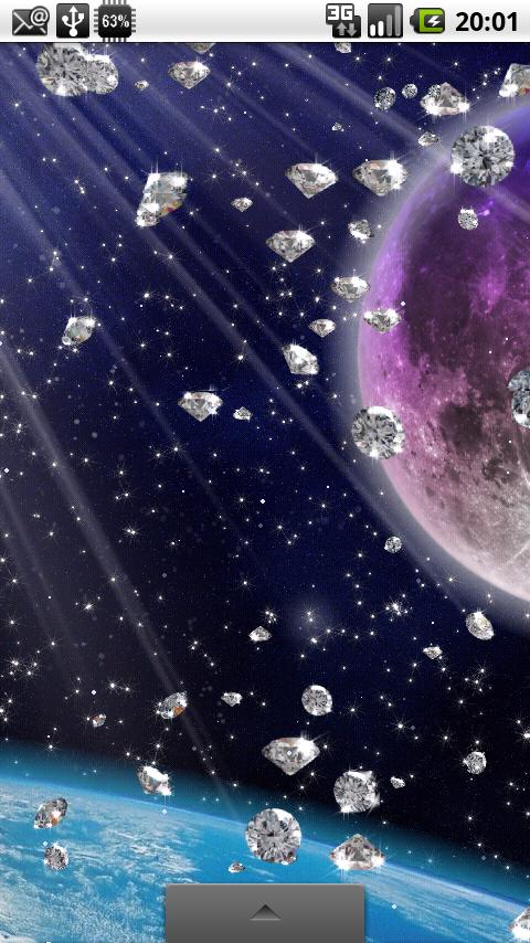 Rain of Diamonds LiveWallpaper Screen 3