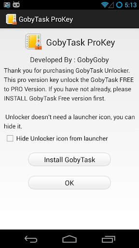 GobyTask To-do List Unlock Key