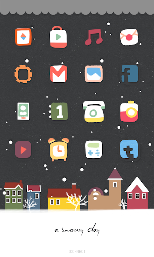 snowy day icon theme