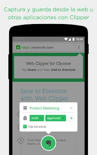  Evernote - mantente organizado: miniatura de captura de pantalla  