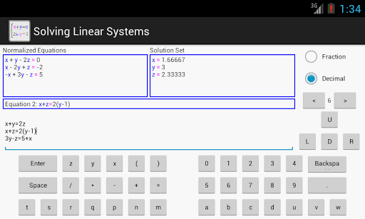 【免費教育App】Solving Linear Systems-APP點子