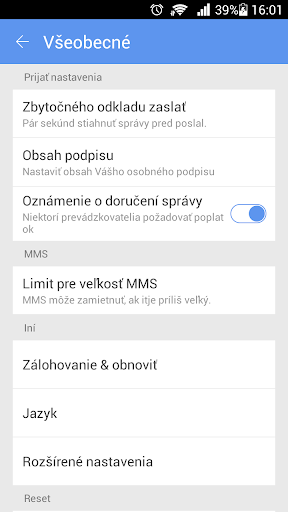 GO SMS Pro Slovak language