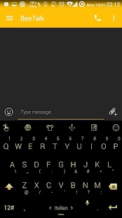 Lastest Keyboard Theme Flat Black Gold APK for PC