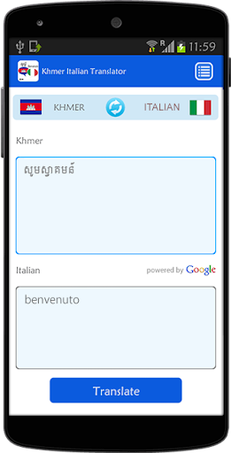 Khmer Italian Translator
