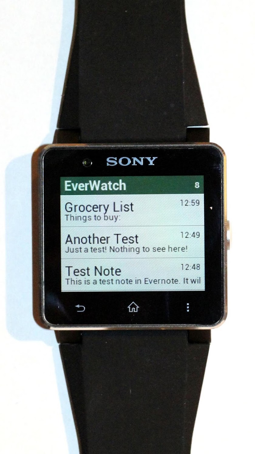 EverWatch (for Evernote) Screen 1