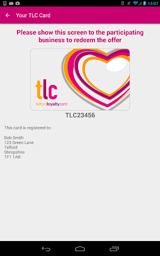 【免費生活App】Telford Loyalty Card (TLC)-APP點子