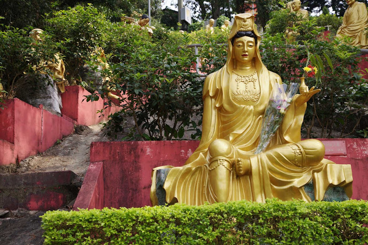 A statue in Hong Kong.